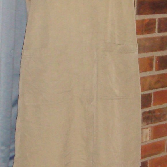 Vintage David N. Khaki Overall Dress M - Picture 4 of 8